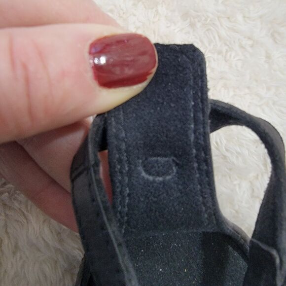 ECCO Women's Summer Cross Strap Leather And Suede Sandal, EU 38 US 7 Black EUC - Picture 5 of 16